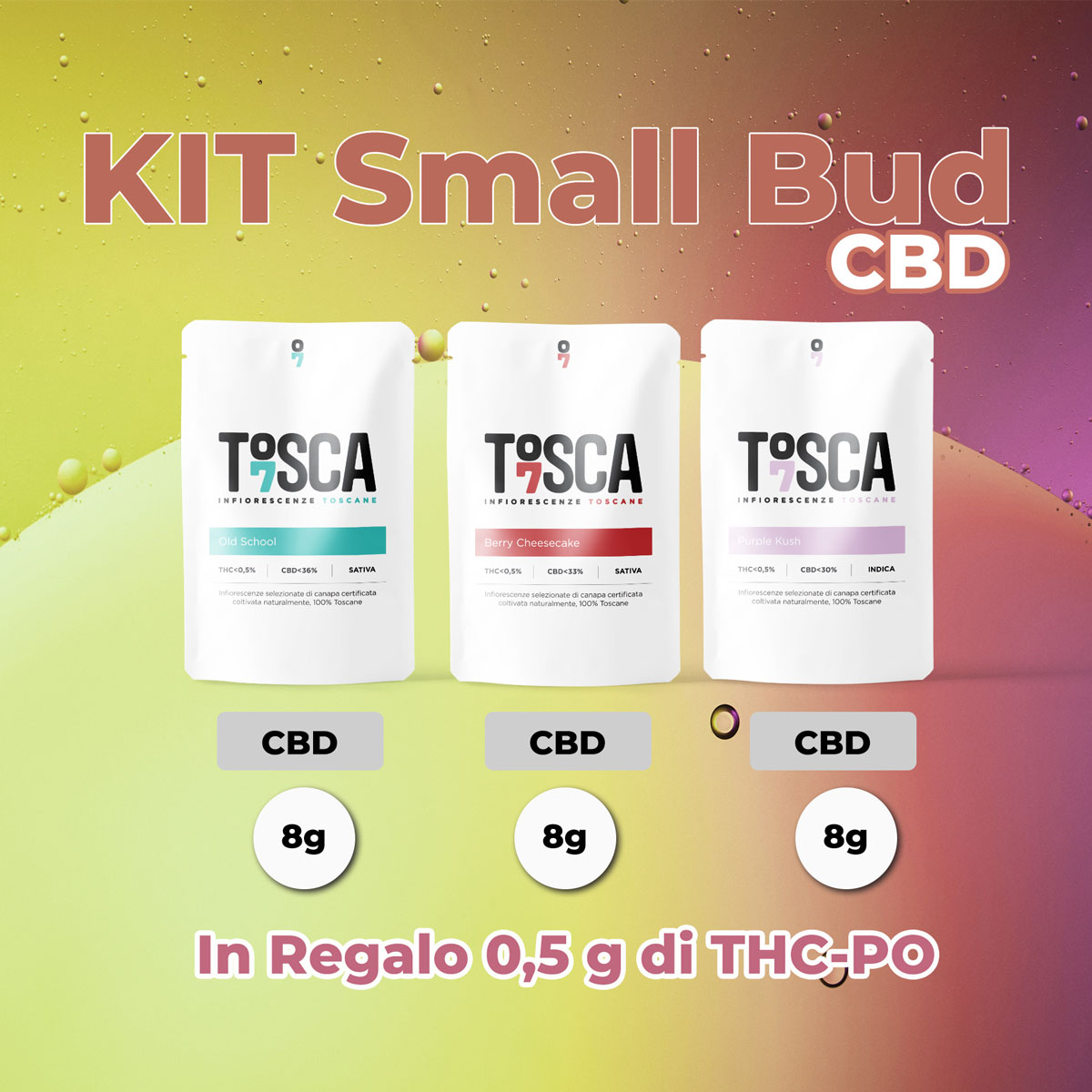 Kit small buds CBD - Tosca7
